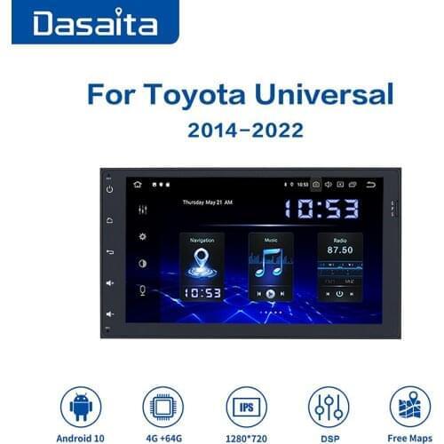For Toyota Corolla Auris Fortuner Camry Prado RAV4 Yaris Tundra CelicaFJ Matrix MR2 Spyder 4 Runner coche Android Multimedia GPS