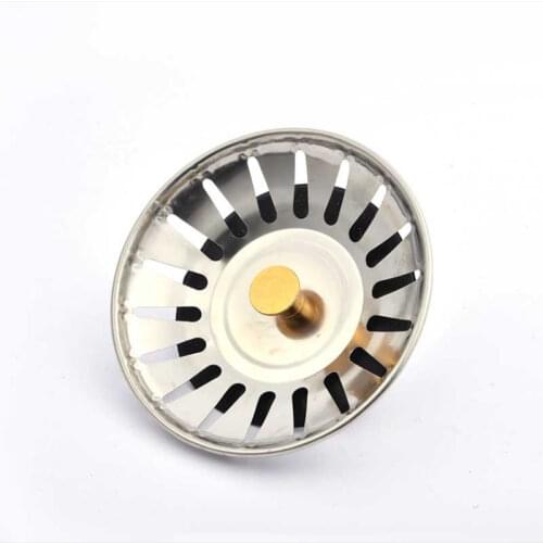 Kitchen Sink Filter Plug Water Basin Sink Drain Filter Basket Drain Fittings 304 Stainless Steel