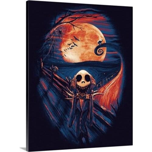 The Scream Before Christmas Ii Canvas Wall Art Print
