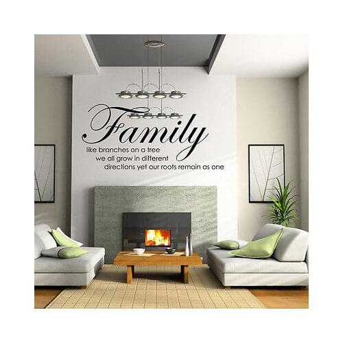 Quote Art Vinyl Wall Stickers Decals Home Deco