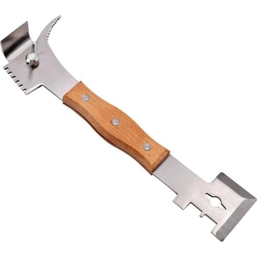 Bee Tools Multi-functional Scraper Bee Hive Knife Bee Honey Tools Stainless Steel Flow Hive Tool Bee Beekeeping Equipments