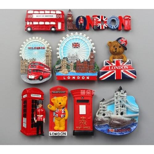 Magnet Refrigerator England London Cubs London Eye London Bridge Refrigerator Magnet Magnetic Refrigerator Souvenirs