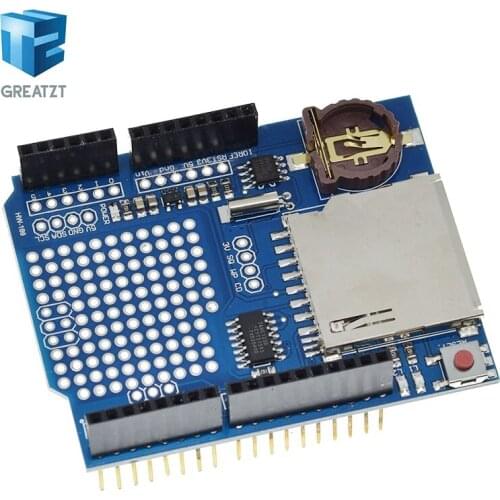 GREATZT Data Logger Module Logging Recorder Shield V1.0 for Arduino UNO SD Card