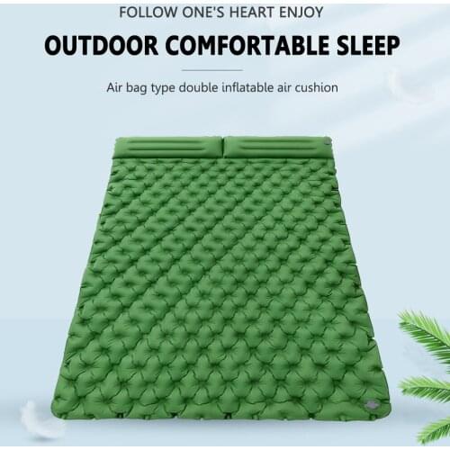 Naturehike Air Mattress Inflatable Waterproof Portable Outdoor Camping Cushion Storage Bag Double Sleeping Bed Travel Mat