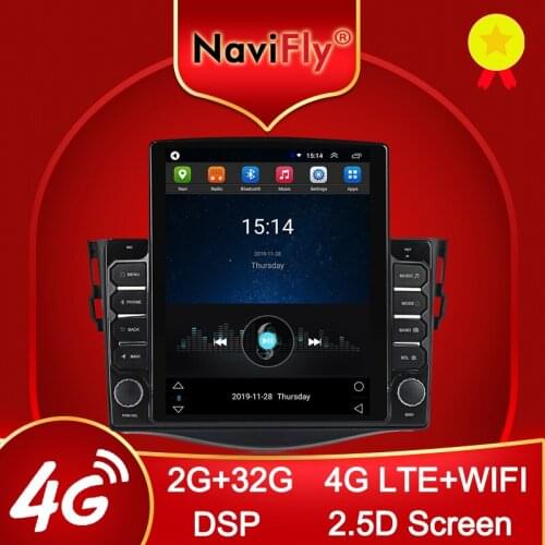 Navifly 2.5D 9.7" Tesla style for Toyota RAV4 2006-2012 Android Car radio multimedia player navigation gps No 2 Din DVD