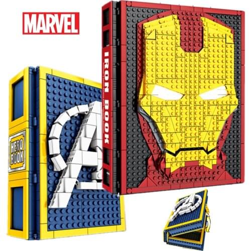 New 2895PCS Spidermans Irons Man 52 Avengers FIGURES Collections Marvel Display Book Ideas Building Blocks Bricks Toys Gifts kid