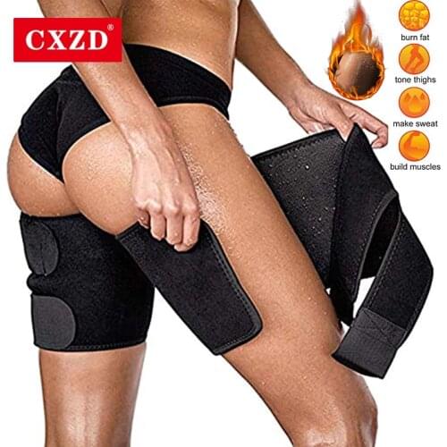 CXZD Body Shaper Thigh sleeve Slimming Toned Muscles Band Thigh Slimmer Wrap Waist Trainer Neoprene Sweat Sauna for Weight Loss