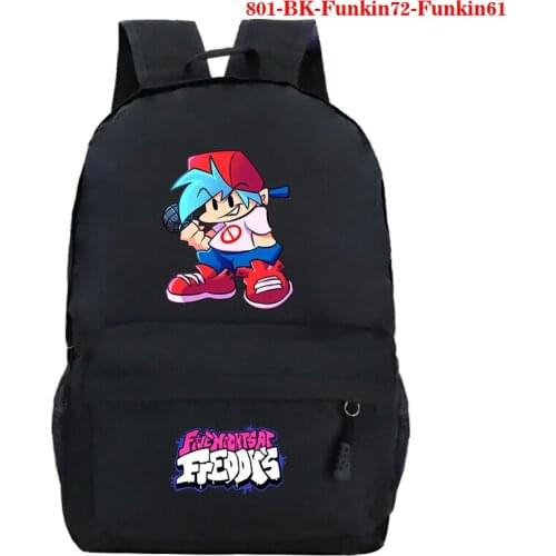 Friday Night Funkin Boys Girls Backpack Cartoon Cute Teenager Cosplay Canvas Travel Bags School Bags Game Funkin Print Schoolbag