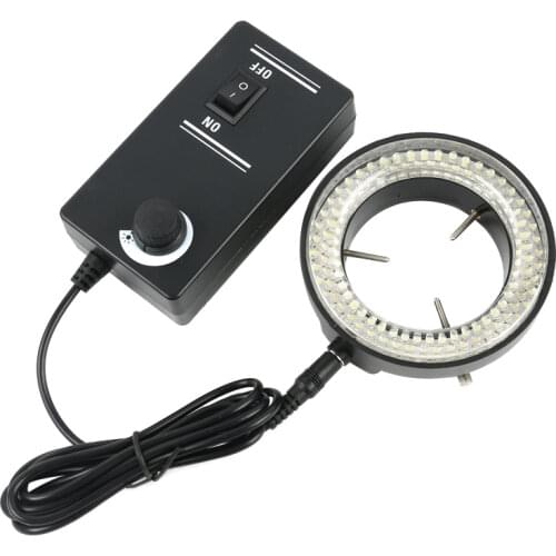 6500K 90V-240V Adjustable 144 LED Ring Light Lamp For Trinocular Microscope Digital Video Camera Industrial Stereo Microscope