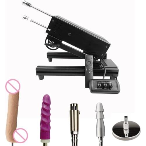 F8 Super Powerful Sex Machine Dual Control Vibration for Men and Women Adjustable Vac u Lock 200W Love Machine with Dildo