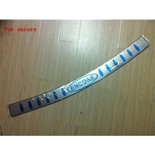 Car outside stainless steel Rear Bumper Protector Sill Trunk Tread Plate Trim for buick encore 2013 2014 2015 Car styling
