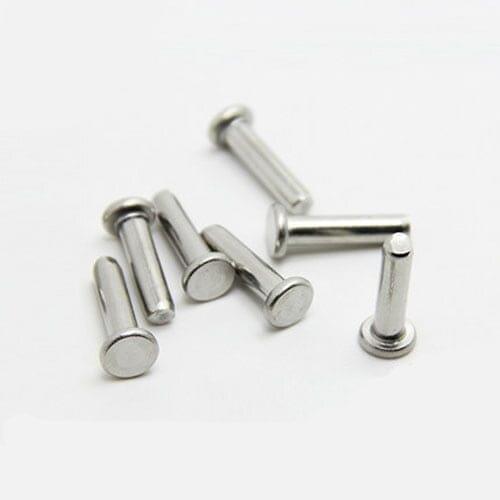 1pcs M8 flat head Solid rivet hand type Percussive rivets GB109 Aluminum 10mm-50mm Length