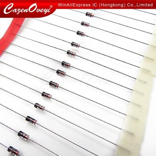 100pcs/lot 1N4148 IN4148 DO-35 High-speed switching In Stock