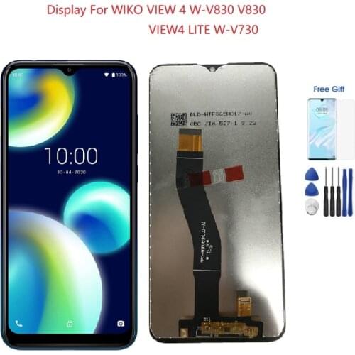 6.52 Inch For Display WIKO VIEW4 Lcd W-V830 V830 VIEW4 LITE Lcd W-V730 TOUCH SCREEN For WIKO View 4 Screen View4 Lite Lcd