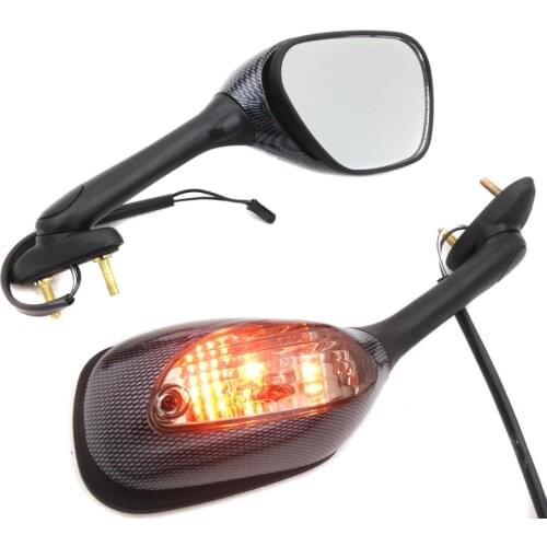Afetermarket free shipping motorcycle mirror For Motorcycle 2005-2012 Suzuki GSX-R GSXR 1000 CN SMOKE Integrated Turn Signal