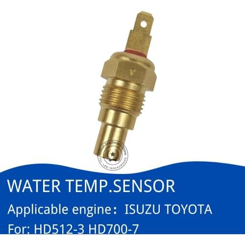 Excavator Water Temperature Sensor Alarm for KATO HD512-3 HD700-7 General for ISUZU Engine High Quality Spare Parts