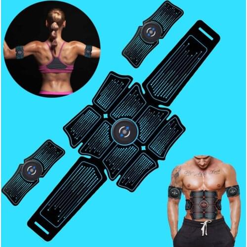 EMS Abdominal Muscle Stimulator Trainer Abs Fitness Equipment Training Gear Muscles Electrostimulator Toner Gym Exercise At Home