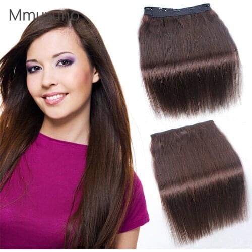 Europe and the United States human hair no trace haircut big accessories flexible one piece clip hair