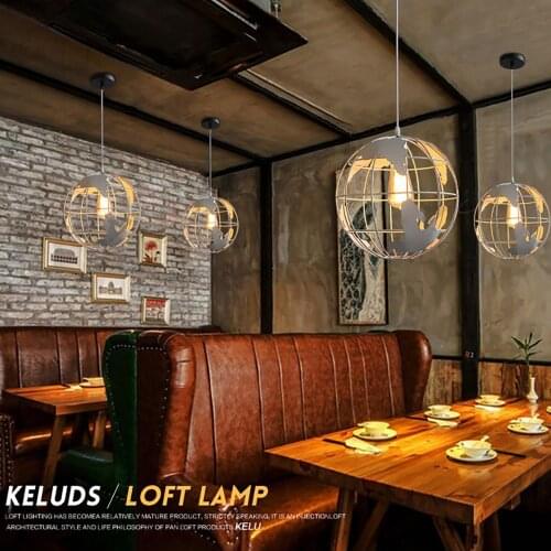 Creative Art Cafe-industrial Style Bedroom Bar Table Retro Single Head Chandelie Nightlight Skylight Gift For Children Kids 2021