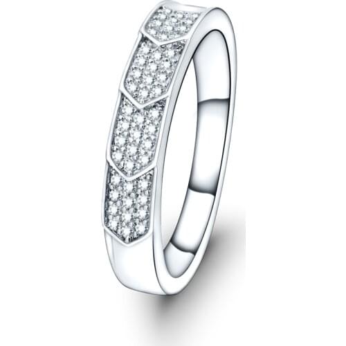 Fashion Jewelry Silver Plated Rings for Women Emgagement Wedding Bridal Jewelry Pointing sign Style Ring Size 6-10 Drop shipping