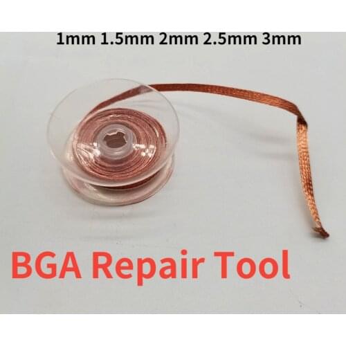 1mm 1.5mm 2mm 2.5mm 3mm Width 1.5M Length Desoldering Braid Welding Solder Remover Wick Wire Lead Cord Flux BGA Repair Tool