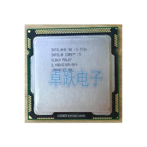 Intel i5-750s(2.4GHz/4 cores /LGA 1156)i5-750s CPU Free shipping