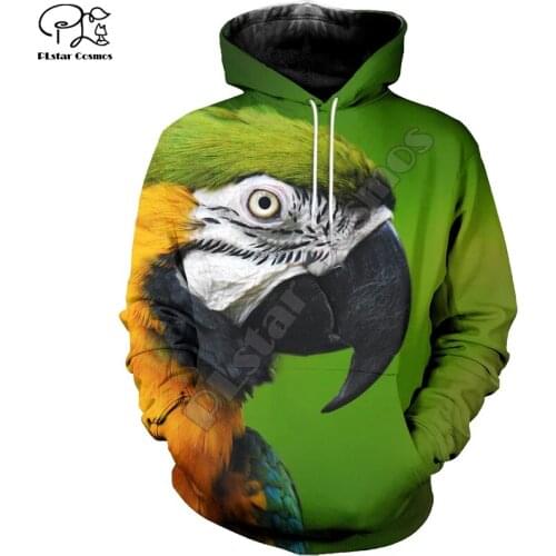 PLstar Cosmos Animal Parrot Flower Bird Tracksuit Retro NewFashion Funny Streetwear 3DPrint Zipper/Hoodies/Sweatshirts/Jacket 21