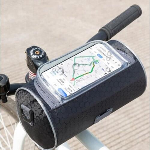 Bicycle bag Waterproof touch screen visual mobile phone bag Mountain handlebar bag Front bag Outdoor riding bag