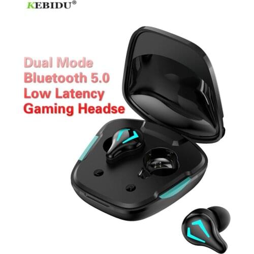 TWS Gaming Headsets Bluetooth 5.0 Headphone Low Latency Sports Waterproof Wireless Earphone Noise Cancelling Earbuds Gamer