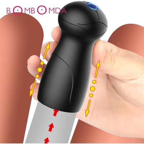 Men Glans Vibrator For Men Masturbawtor Adult Sex Toys Penis Trainer Blowjob Penis Sleeve Enhancement Delay Lasting Cock Rings