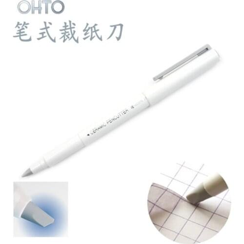 Japan OHTO Ceramic Paper Cutter CP-25 Pen Knife Wearable Durability [Do Not Force The Cutting] 1PCS