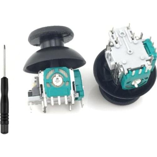 3D Analog Joystick Thumb Stick Grip Cap Replacement+Repair Tools Screwdriver for Sony PS4 Dualshock 4 DS4 Gamepad Controller
