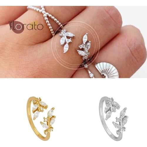 Water Drop Crystal Ring 24k Gold Plated/Silver Fashion Jewelry For Women Minimalist Jewelry Rings Engagement Gifts Korean Style