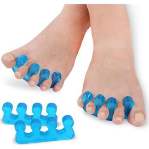 2 Pcs / Pack Silicone Soft Form Toe Separator / Finger Spacer For Manicure Pedicure Nail Tool Flexible Soft Silica