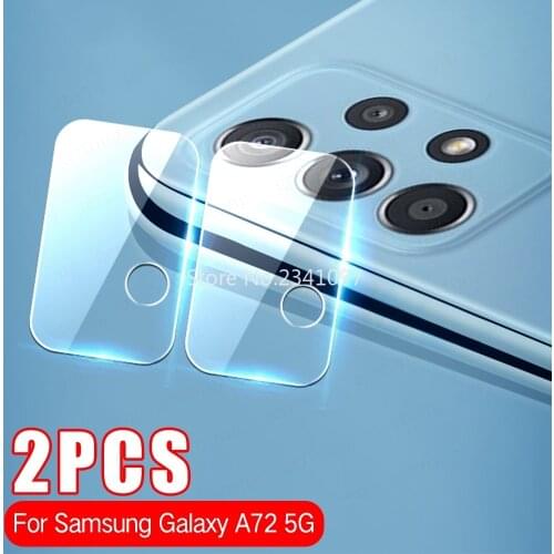 2PCS Glass for Samsung Galaxy A32 A42 A52 A72 A12 Camera Lens Glass for Samsung A52 A72 5G 4G Lens Film for Galaxy A52 A72 Film