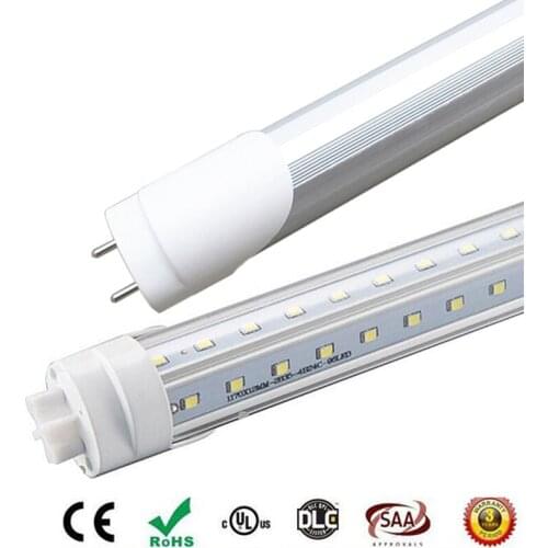 2ft T8 LED Tubes light V-Shape double glow both sides G13 600mm LED fluorescent light AC85-265V high brightness, energy saving