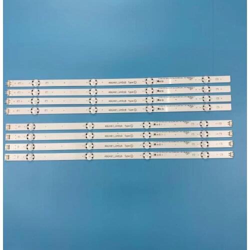 8 PCS/set LED backlight strip for LG 49UH610V 49UH603V 49UH601V 49UH620V innotek 15.5Y 49inch 49UH61_UHD_A B HC490DGN-SLNX5-514X