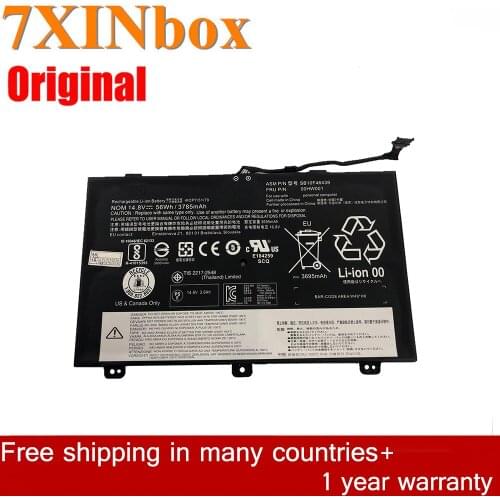 7XINbox 14.8V 3785mAh 56Wh 00HW001 SB10F46439 00HW000 Laptop Battery For Lenovo ThinkPad S3 Yoga 14 SB10F46439 4ICP7/51/79