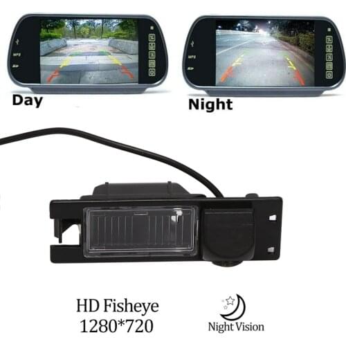 Car HD 1280X720 Fisheye Rear View Backup Camera Reverse Camera for Opel Corsa Meriva Zafira Insignia FIAT Buick Regal