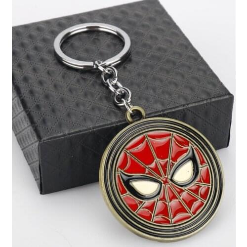 Action Figures Toys Spiderman-shape keychain pendant Spider-Mans Key Chain keyrings Toys Gift
