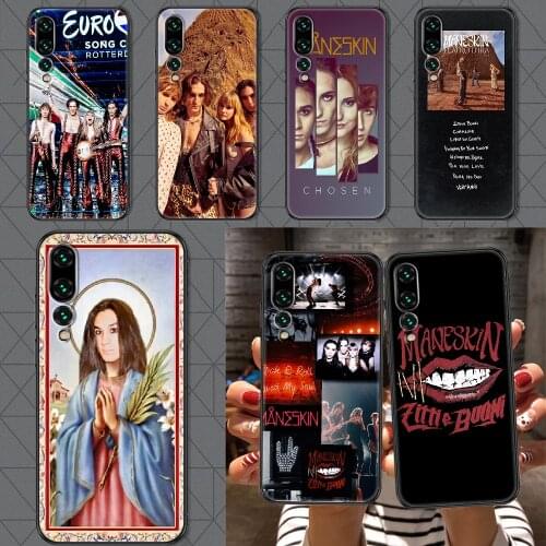 Maneskin Damiano David Phone case For Huawei P Mate P10 P20 P30 P40 10 20 Smart Z Pro Lite 2019 black 3D shell tpu back silicone