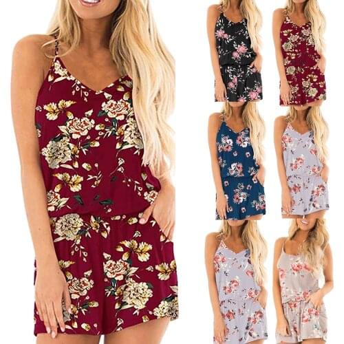 Coldker Women's Jumpsuits With Print