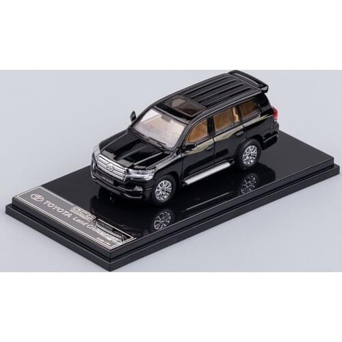 GCD 1/64 Scale DieCast Car Toyota Land Cruiser LC200 Black Model Collection
