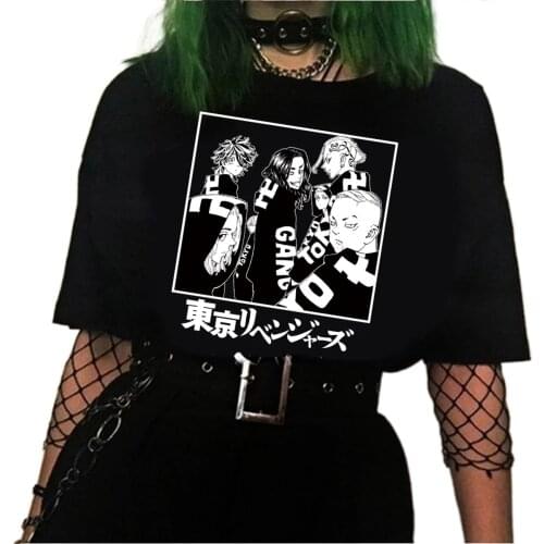 2021 Hot Japanese Anime Tokyo Revengers T Shirt Men Kawaii Manga Graphic Tees Anime T-shirt Unisex Manjiro Sano Tops Tshirt Male