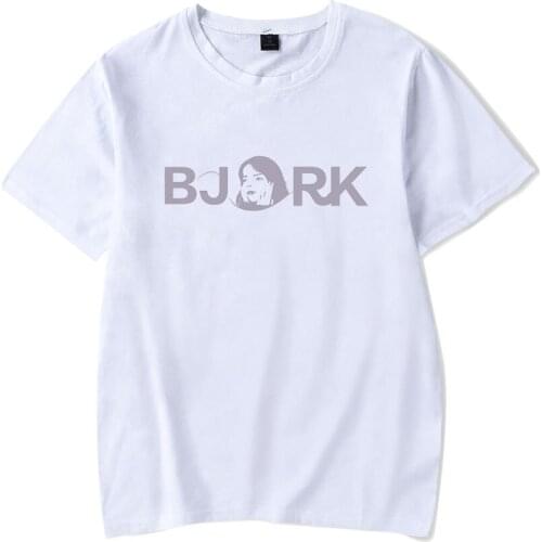 Hot Famous singer Bjork t shirt Women Men Fashion Hip Hop Plus Size Harajuku Cotton Bjork womens white summer t shirt Top