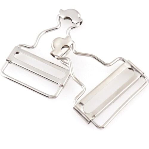 10Pcs Metal Silver Gourd Buckle Adjustable Overalls Buckles Belt Fasteners for Suspender Dungaree Buckles for Suspenders Webbing