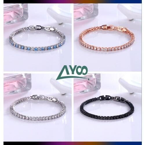 SWA Fashion Jewelry 1:1, Charm Round Crystal Bracelet, Simple and Fashion Adjustable Romantic Gift For Women