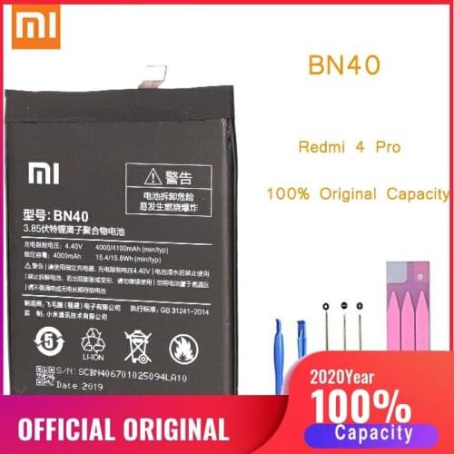 Original Phone Battery for Redmi 4 Pro Battery Xiaomi hongmi 4Pro BN40 Replacement Batteries Xiomi hongmi bateria