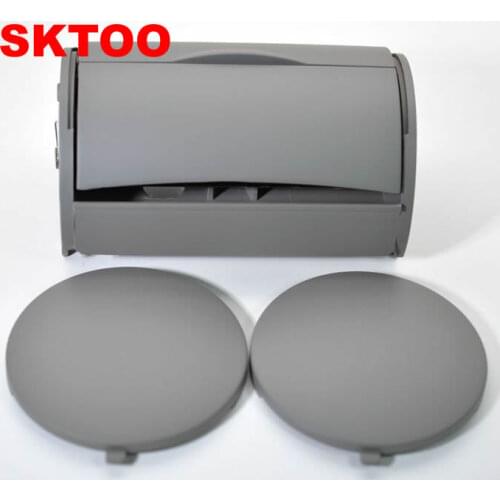 SKTOO Grey Rear Ashtray Bin Ash Tray + Side Caps For VW BORA JETTA GOLF 4 MK4 1J0 857 962 H
