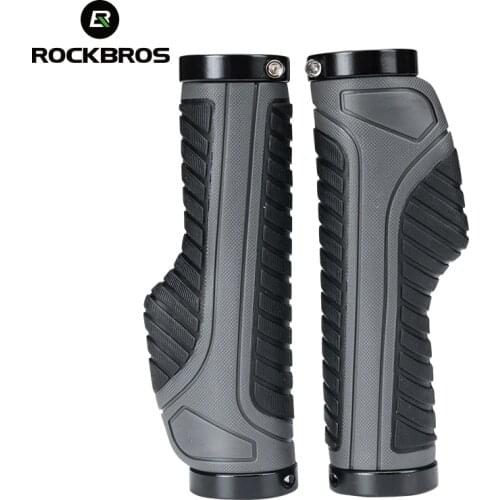 ROCKBROS Cycling MTB Mountain Bike Anti Slip Double Lock Rubber Handlebar Grips Bar Tapes Soft Bicycle Strap Accessories